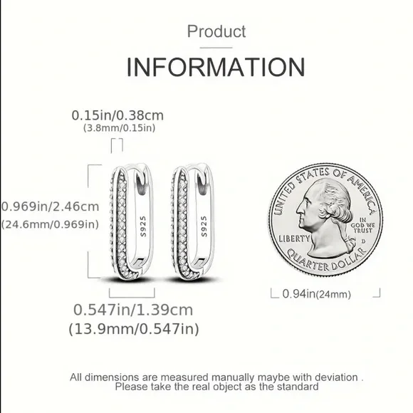 🆕 Sterling Silver Earrings - Picture 4 of 4